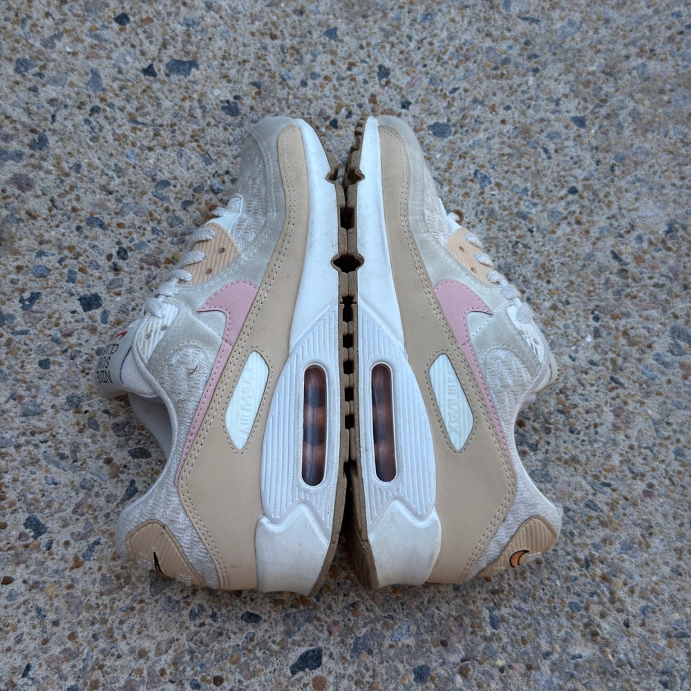 Nike Air Max 90 Sun Club Arctic Orange Sanded Gold Womens 10 DQ4016-100 Sneaker - Picture 2 of 12